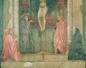 La Trinidad, 1427-28 (detalle) de Tommaso Masaccio